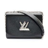 黑色 EPI 水波紋牛皮 Twist MM 肩背包【LOUIS VUITTON LV 路易威登】 品番不明
