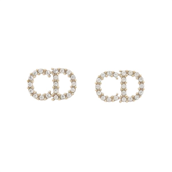 Dior 迪奧 Clair D Lune 耳環 金色鍍金 水鑽 E1715CDLCY_D301