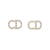 Dior 迪奧 Clair D Lune 耳環 金色鍍金 水鑽 E1715CDLCY_D301