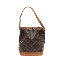 棕色 原花帆布 Noe 水桶包 水桶包 肩背包【LOUIS VUITTON LV 路易威登】 M42224