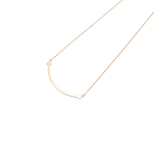 Tiffany ＆ Co 蒂芬妮 T Smile S 項鍊 18K玫瑰金 60011678