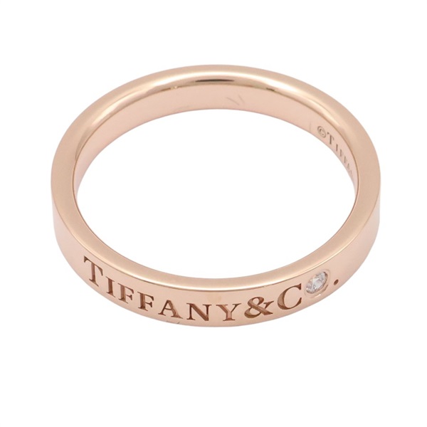 Tiffany ＆ Co 蒂芬妮 T&CO Band 1PD #19 戒指 18K玫瑰金 鑽石