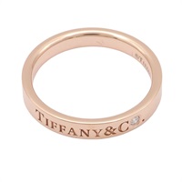 Tiffany ＆ Co 蒂芬妮 T&CO Band 1PD #19 戒指 18K玫瑰金 鑽石