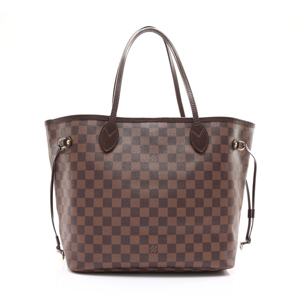 Neverfull MM 肩背包 棕色 棋盤格帆布【LOUIS VUITTON LV 路易威登】 N51105