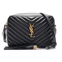 Lou 相機包 黑色 牛皮【SAINT LAURENT YSL 聖羅蘭】 612544