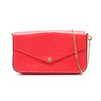 LOUIS VUITTON LV 路易威登 Felicie Pochette 肩背包 桃粉色 漆皮皮革 M61787 (缺Zip小夾) M61787