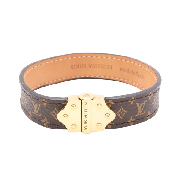 LOUIS VUITTON LV 路易威登 手環 棕色 原花帆布 M6689
