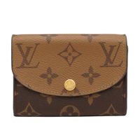 LOUIS VUITTON LV 路易威登 Rosalie Coin Purse 卡片零錢包 雙色 原花 帆布 M82333