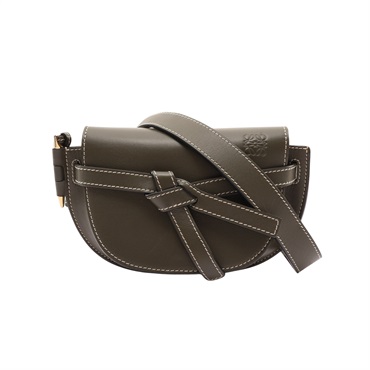 LOEWE 羅威 Gate Belt 腰包 軍綠色 牛皮 321.54.Z58