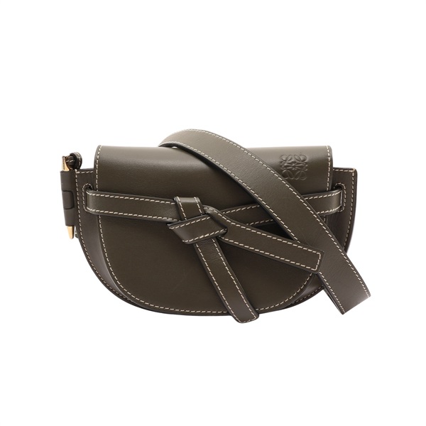 LOEWE 羅威 Gate Belt 腰包 軍綠色 牛皮 321.54.Z58