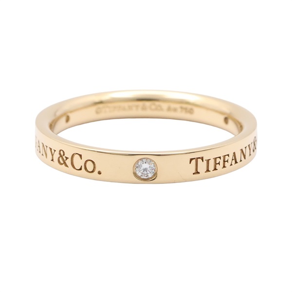 Tiffany ＆ Co 蒂芬妮 T&CO Band 3PD #57 戒指 18K黃金 鑽石