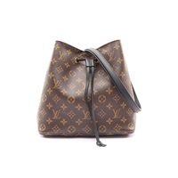 LOUIS VUITTON LV 路易威登 NeoNoe MM 水桶包 肩背包 棕色 原花帆布 M44020