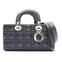 Dior 迪奧 Medium Lady D-Joy兩用包 黑色 羊皮 M0540ONGE_M900