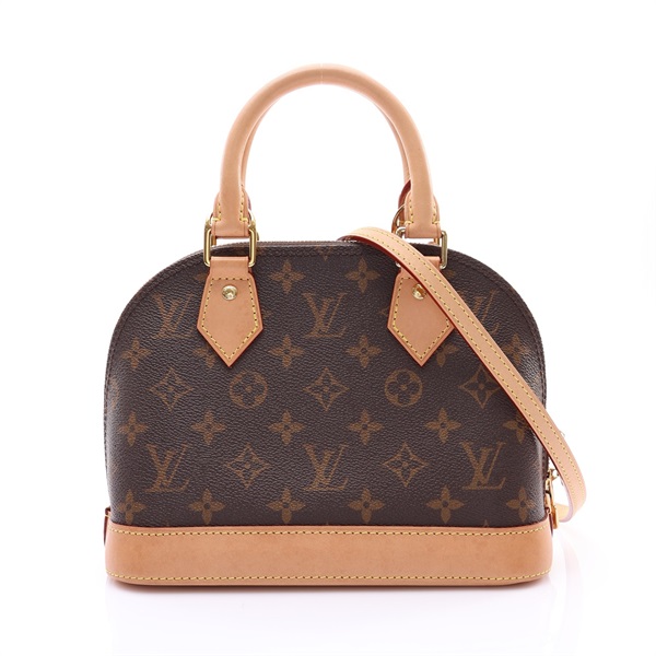 LOUIS VUITTON LV 路易威登 Alma BB 艾瑪包 两用包 棕色 原花帆布 M46990