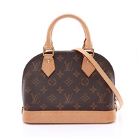 LOUIS VUITTON LV 路易威登 Alma BB 艾瑪包 两用包 棕色 原花帆布 M46990