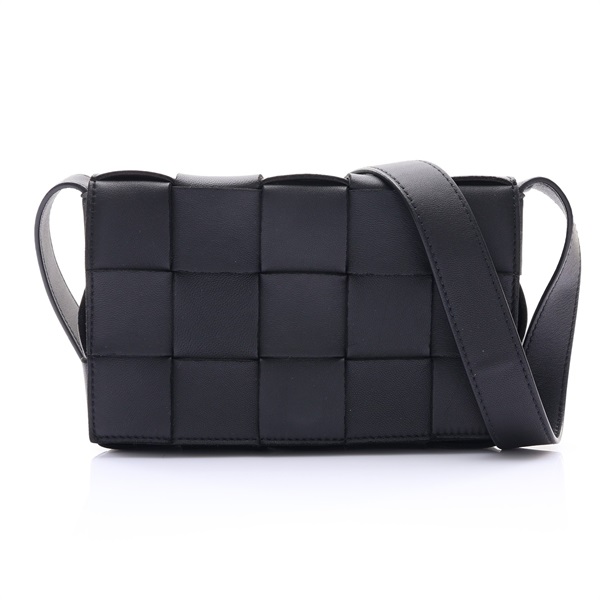 BOTTEGA VENETA 寶緹嘉 Small Cassette 肩背包 黑色 羊皮