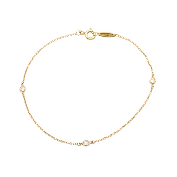 Tiffany & Co 蒂芬妮 Diamonds by the Yard 3PD 手鍊 18K黃金 鑽石 60082515