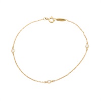 Tiffany & Co 蒂芬妮 Diamonds by the Yard 3PD 手鍊 18K黃金 鑽石 60082515