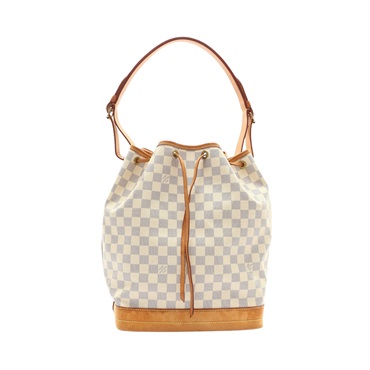 LOUIS VUITTON 路易威登 Neo MM 水桶包 肩背包 白色棋盤格 PVC塗層帆布 N42222 N42222