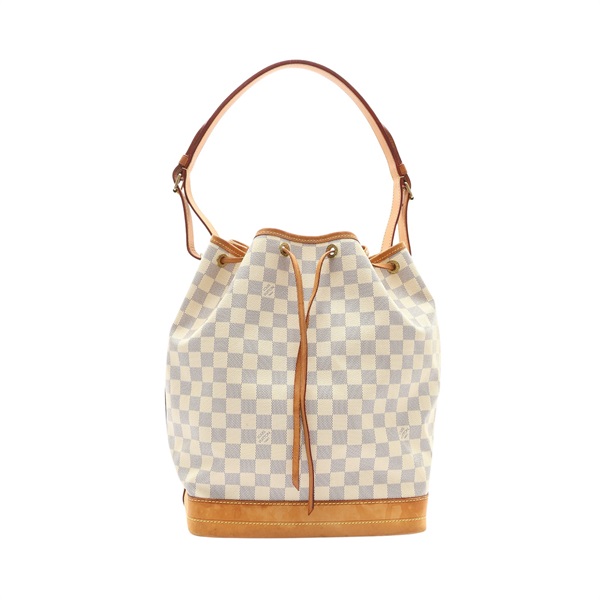 LOUIS VUITTON 路易威登 Neo MM 水桶包 肩背包 白色棋盤格 PVC塗層帆布 N42222 N42222