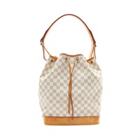 LOUIS VUITTON 路易威登 Neo MM 水桶包 肩背包 白色棋盤格 PVC塗層帆布 N42222 N42222