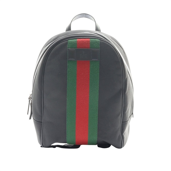 GUCCI 古馳 Web 後背包 黑色 帆布 630917