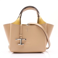TOD'S 托德斯 Leather Bag Micro 兩用包 米/黃色 牛皮 XBWAPAFL000QRI4L63