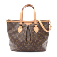 LOUIS VUITTON LV 路易威登 Palermo PM 兩用包 棕色 原花帆布 M40145