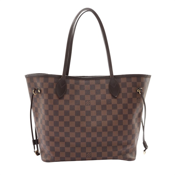 LOUIS VUITTON LV 路易威登 Neverfull MM 手提包 棕色 棋盤格帆布 N51105