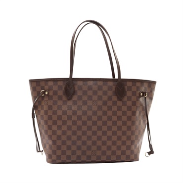 LOUIS VUITTON LV 路易威登 Neverfull MM 手提包 棕色 棋盤格帆布 N51105