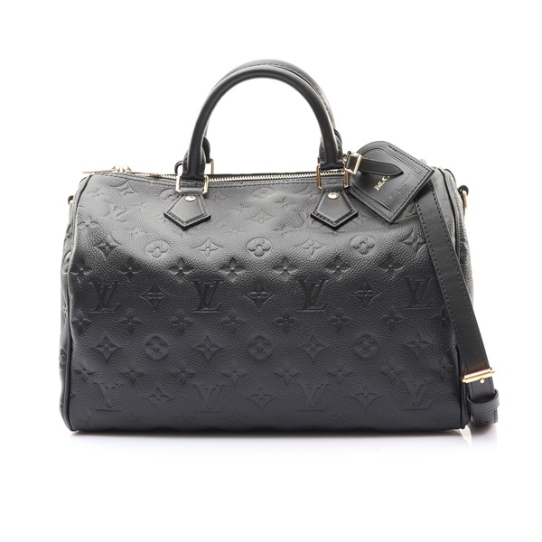 LOUIS VUITTON LV 路易威登 Speedy Soft 30 兩用包 黑色 牛皮 (MCH字母刻印) M47186
