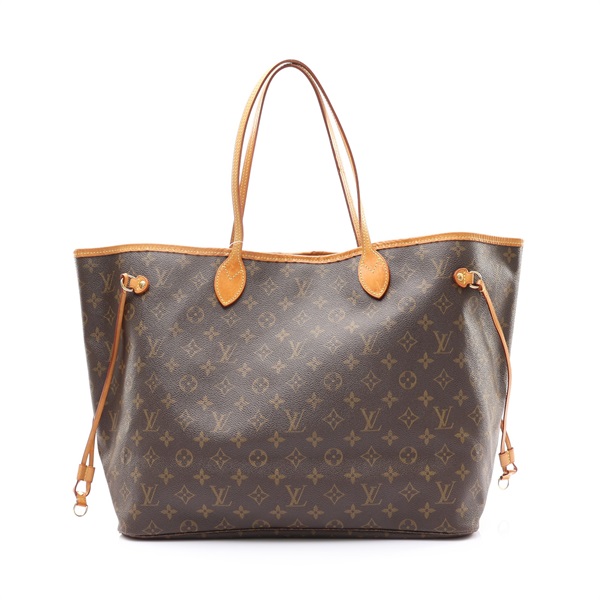 LOUIS VUITTON LV 路易威登 Neverfull GM 托特包 棕色 原花 帆布 M40157