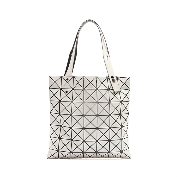BAO BAO ISSEY MIYAKE 三宅一生 Prism Matte-2 肩背包 白色 PVC帆布 BB53-AG567-01