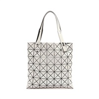 BAO BAO ISSEY MIYAKE 三宅一生 Prism Matte-2 肩背包 白色 PVC帆布 BB53-AG567-01