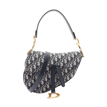 Dior 迪奧 Saddle With Strap 兩用包 藍色 Oblique 緹花帆布 M0455CTZQ_M928