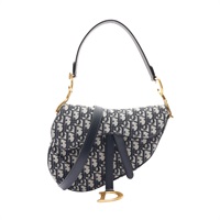 Dior 迪奧 Saddle With Strap 兩用包 藍色 Oblique 緹花帆布 M0455CTZQ_M928