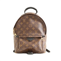 LOUIS VUITTON LV 路易威登 Palm Springs PM 後背包 黑/棕色 原花帆布 M41560