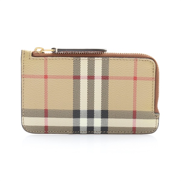 BURBERRY 巴寶莉 Somerset 名片夾 卡包 米/棕色 帆布 8058014