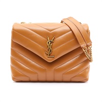 Yves Saint Laurent 聖羅蘭 Mng Loulou 肩背包 棕色 牛皮 494699
