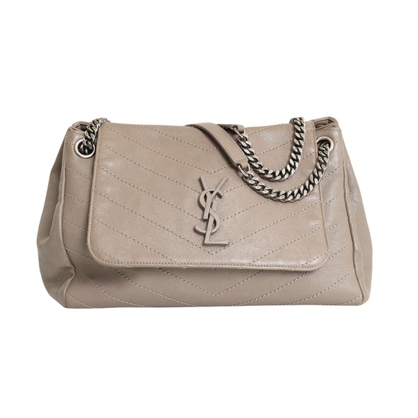 SAINT LAURENT YSL 聖羅蘭 Nolita 肩背包 灰色 羊皮 635391