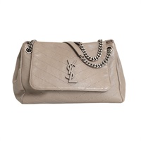 SAINT LAURENT YSL 聖羅蘭 Nolita 肩背包 灰色 羊皮 635391