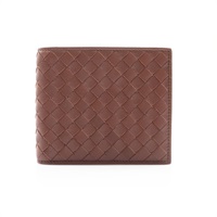 BOTTEGA VENETA BV 寶緹嘉 經典編織 二折短夾 棕色 牛皮 113993