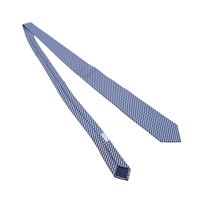 HERMES 愛馬仕 領帶 藍色 絲綢