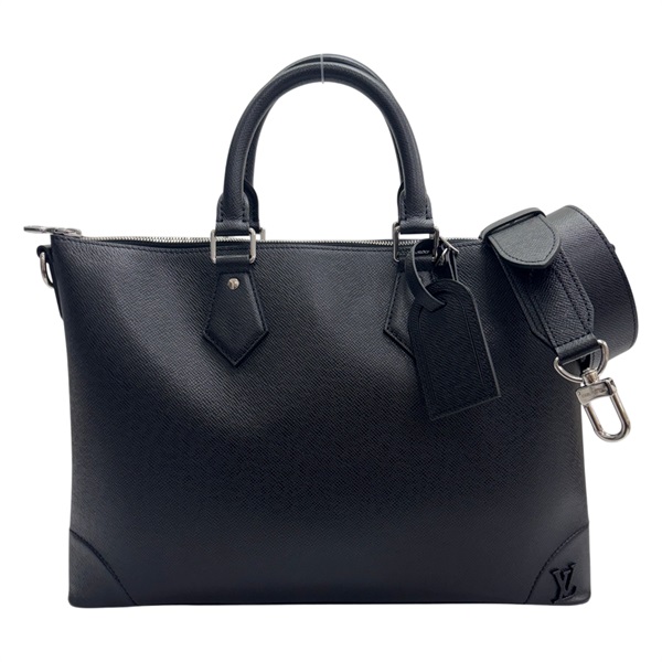 黑色 Taiga牛皮 Slim Briefcase NV 兩用包 銀和 【LOUIS VUITTON LV 路易威登】 M30978