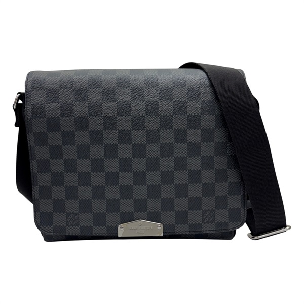 灰色 棋盤格帆布 District PM NV2 肩背包 【LOUIS VUITTON LV 路易威登】 N40349