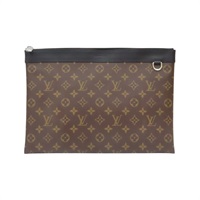 棕色 原花帆布 Discovery 手拿包 M69411【LOUIS VUITTON LV 路易威登】 M69411