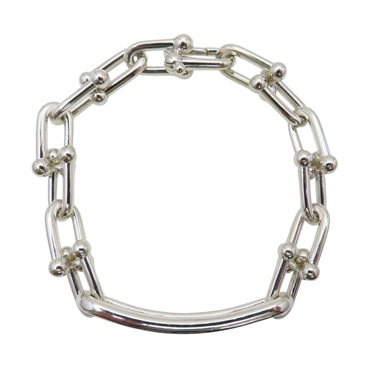 925純銀 HardWear 大號 扣環 手鏈【Tiffany & Co 蒂芬妮】