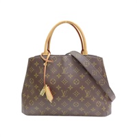棕色 原花帆布 Montaigne MM 兩用包【LOUIS VUITTON LV 路易威登】 M41056