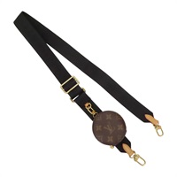 黑色 帆布 調整是 肩背帶【LOUIS VUITTON LV 路易威登】 J02487