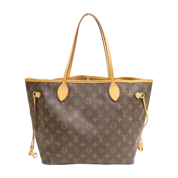 棕色 原花帆布 Neverfull MM 手提包【LOUIS VUITTON LV 路易威登】 M40156